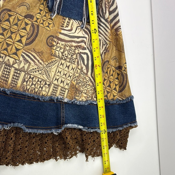 Vintage Simon Chang Whimsical Denim Skirt - Picture 10 of 12